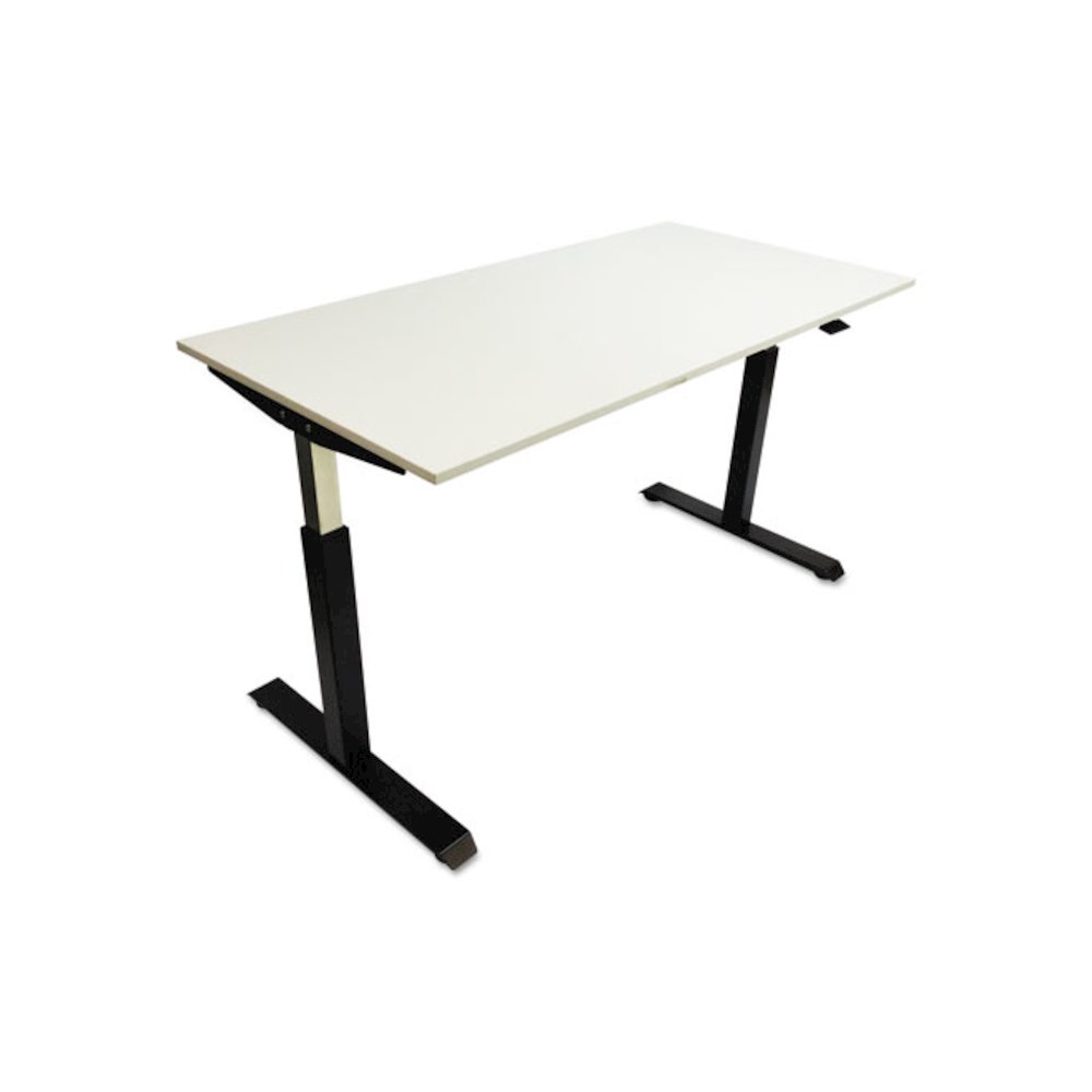 Alera AdaptivErgo Sit-Stand Pneumatic Height-Adjustable Table Base, 59.06" x 28.35" x 26.18" to 39.57", Black. Picture 2