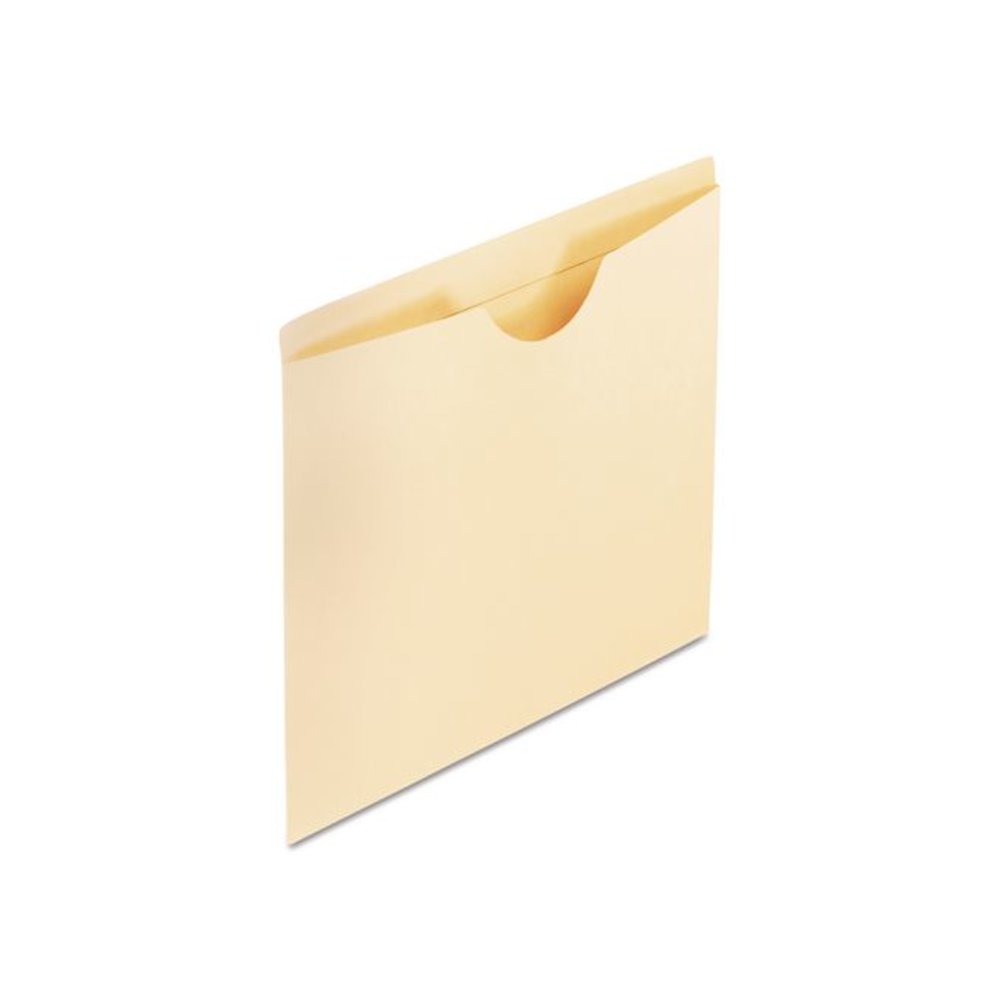 Manila Reinforced File Jackets, 2-Ply Straight Tab, Legal Size, Manila, 100/Box. Picture 1