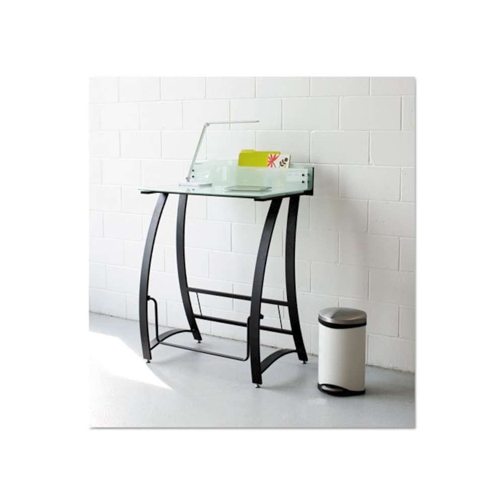 Step-On Medical Receptacle, 3 gal, Steel, White. Picture 2