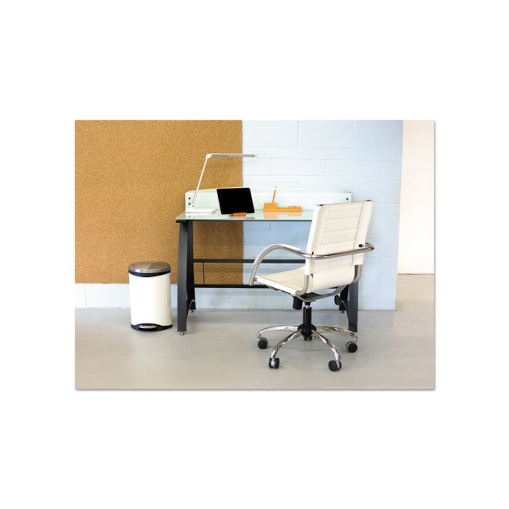 Step-On Medical Receptacle, 3 gal, Steel, White. Picture 4