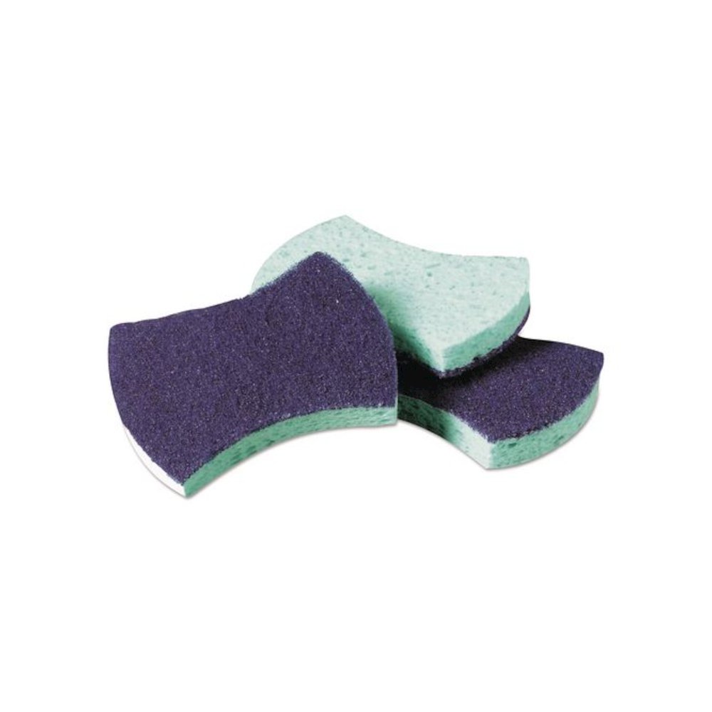 Power Sponge #3000, 2.8 x 4.5, 0.6" Thick, Blue/Teal, 20/Carton. Picture 2