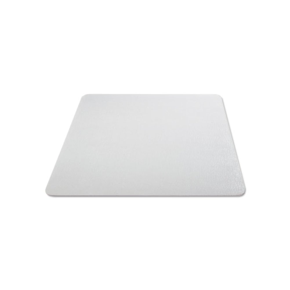 EconoMat Non-Studded All Day Use Chair Mat for Hard Floors, Rectangular, 45" x 53", Clear, Ships Rolled. Picture 9