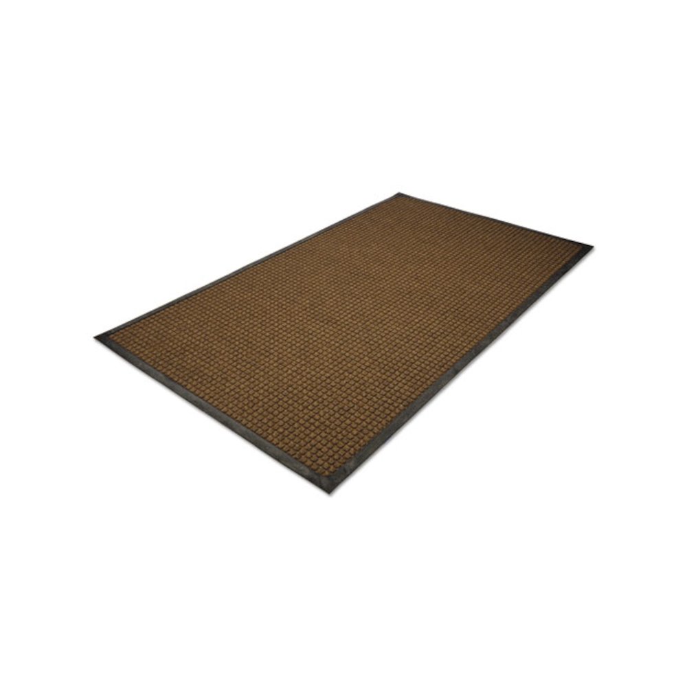 WaterGuard Indoor/Outdoor Scraper Mat, Rectangular, Brown Ridged Needle-Punch Surface, 36" x 10 ft. Picture 1