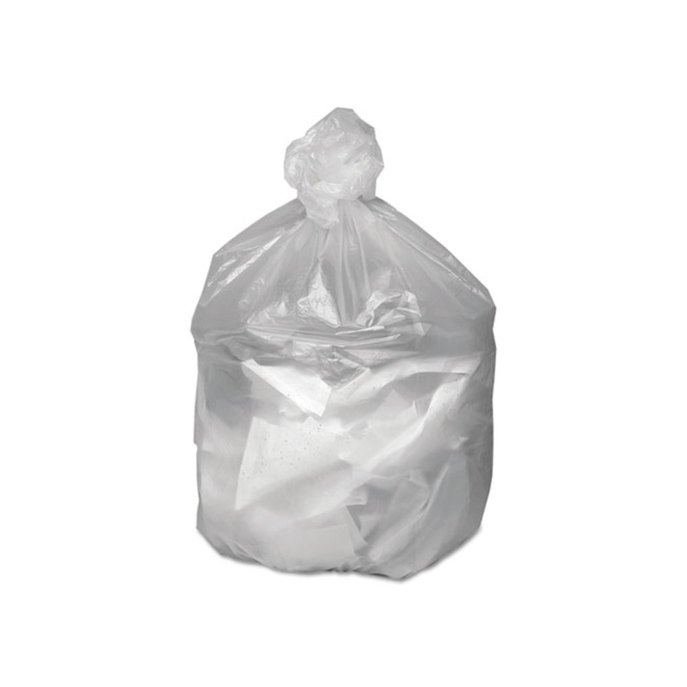 Waste Can Liners, 30 gal, 8 mic, 30" x 36", Natural, 25 Bags/Roll, 20 Rolls/Carton. Picture 2