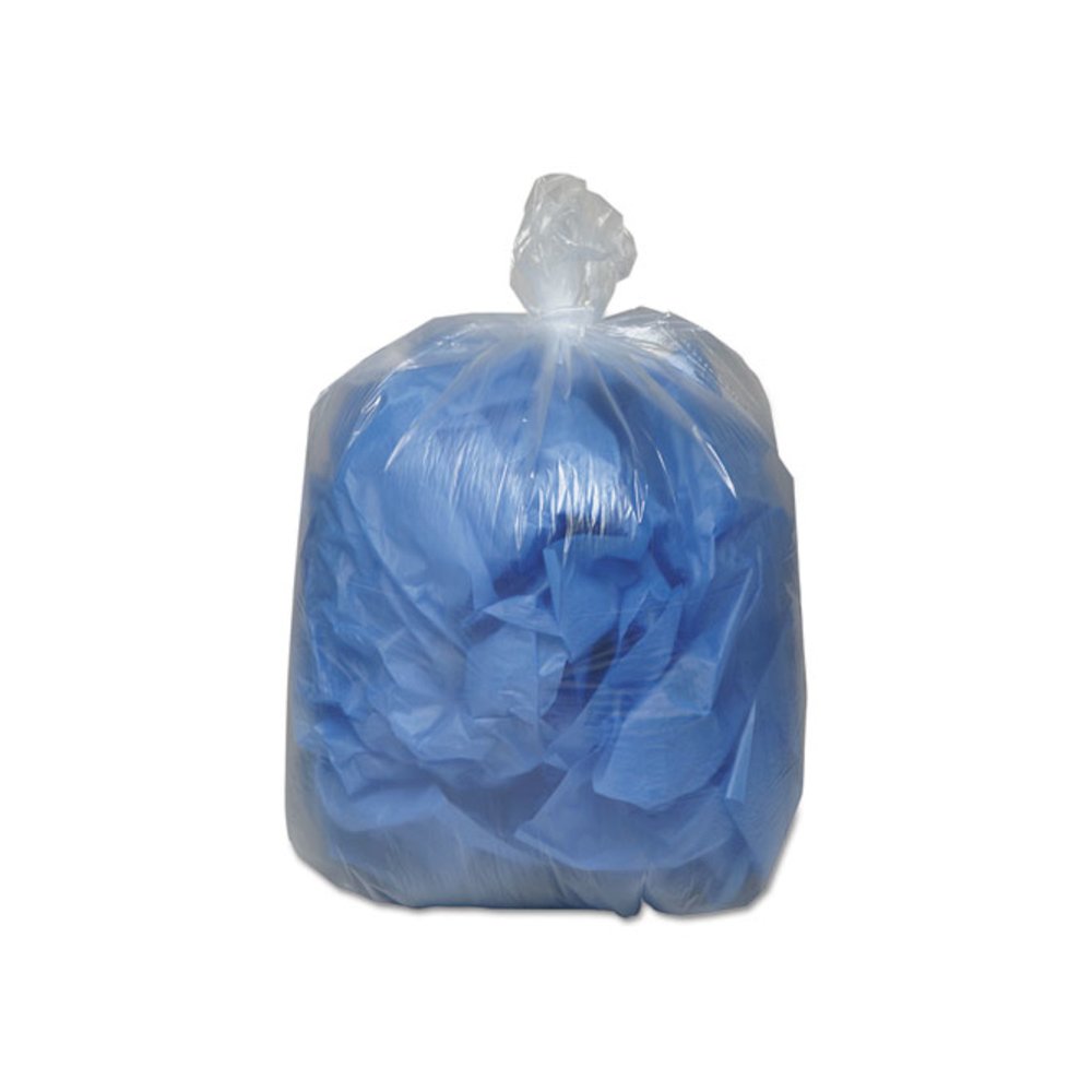 Linear Low-Density Can Liners, 30 gal, 0.71 mil, 30" x 36", Clear, 25 Bags/Roll, 10 Rolls/Carton. Picture 2