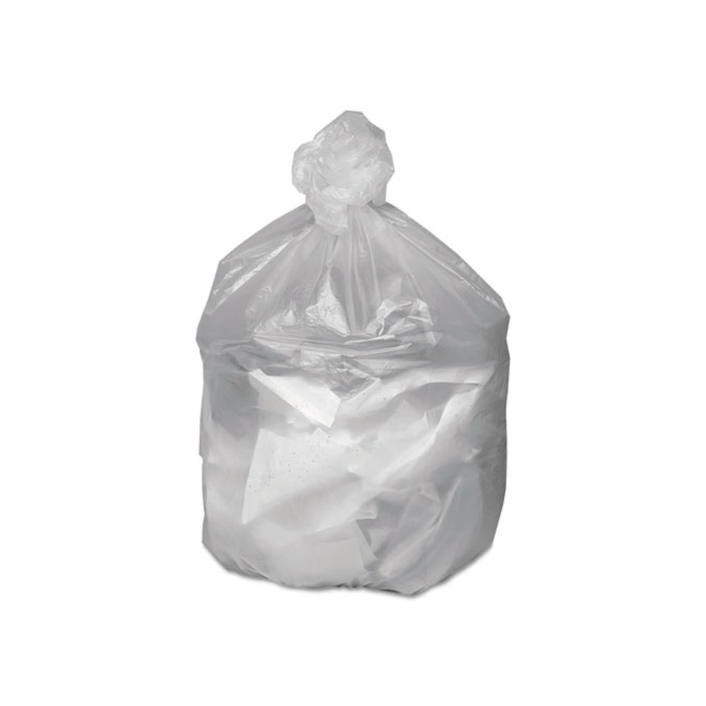 Waste Can Liners, 16 gal, 6 mic, 24" x 31", Natural, 50 Bags/Roll, 20 Rolls/Carton. Picture 2