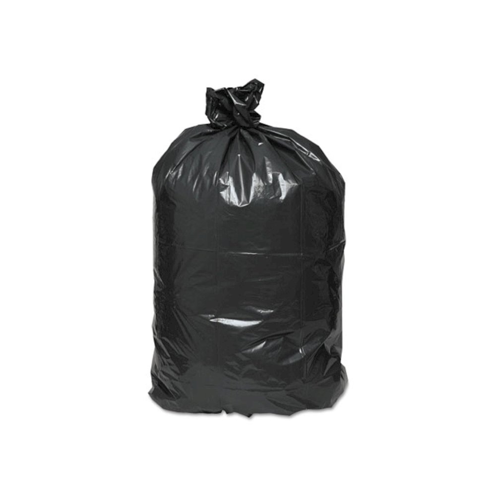 Linear Low-Density Can Liners, 33 gal, 0.63 mil, 33" x 39", Black, 25 Bags/Roll, 10 Rolls/Carton. Picture 2