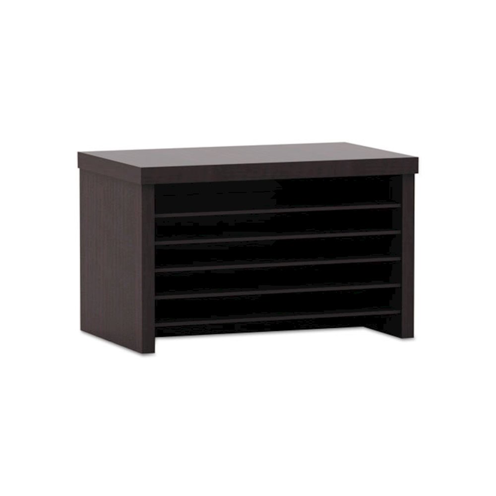 Alera Valencia Series Under-Counter File Organizer, 6 Sections, 15.75" x 9.88" x 10.88", Espresso. Picture 1