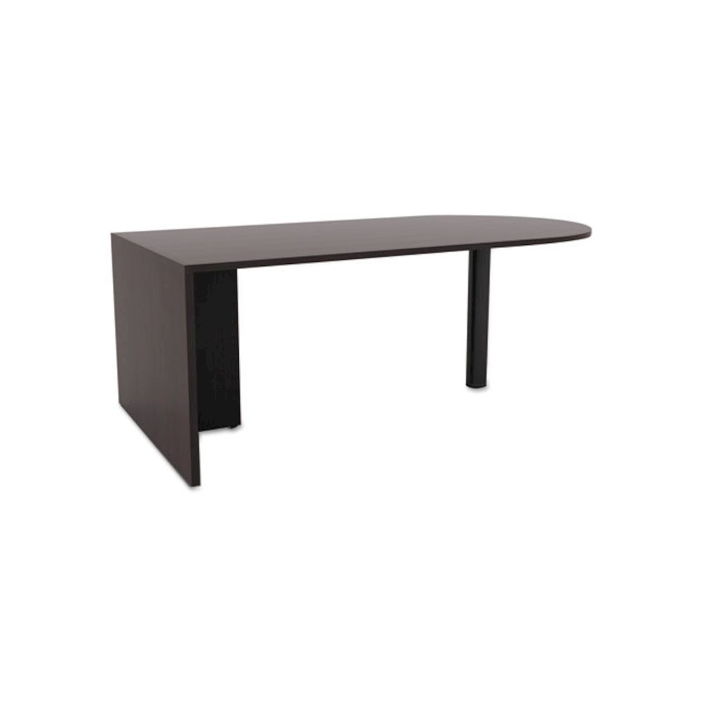 Alera Valencia Series D-Top Desk, 71" x 35.5" x 29.63", Espresso. Picture 1