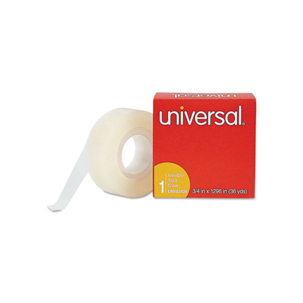 Invisible Tape, 1" Core, 0.75" x 36 yds, Clear, 12/Pack. Picture 4