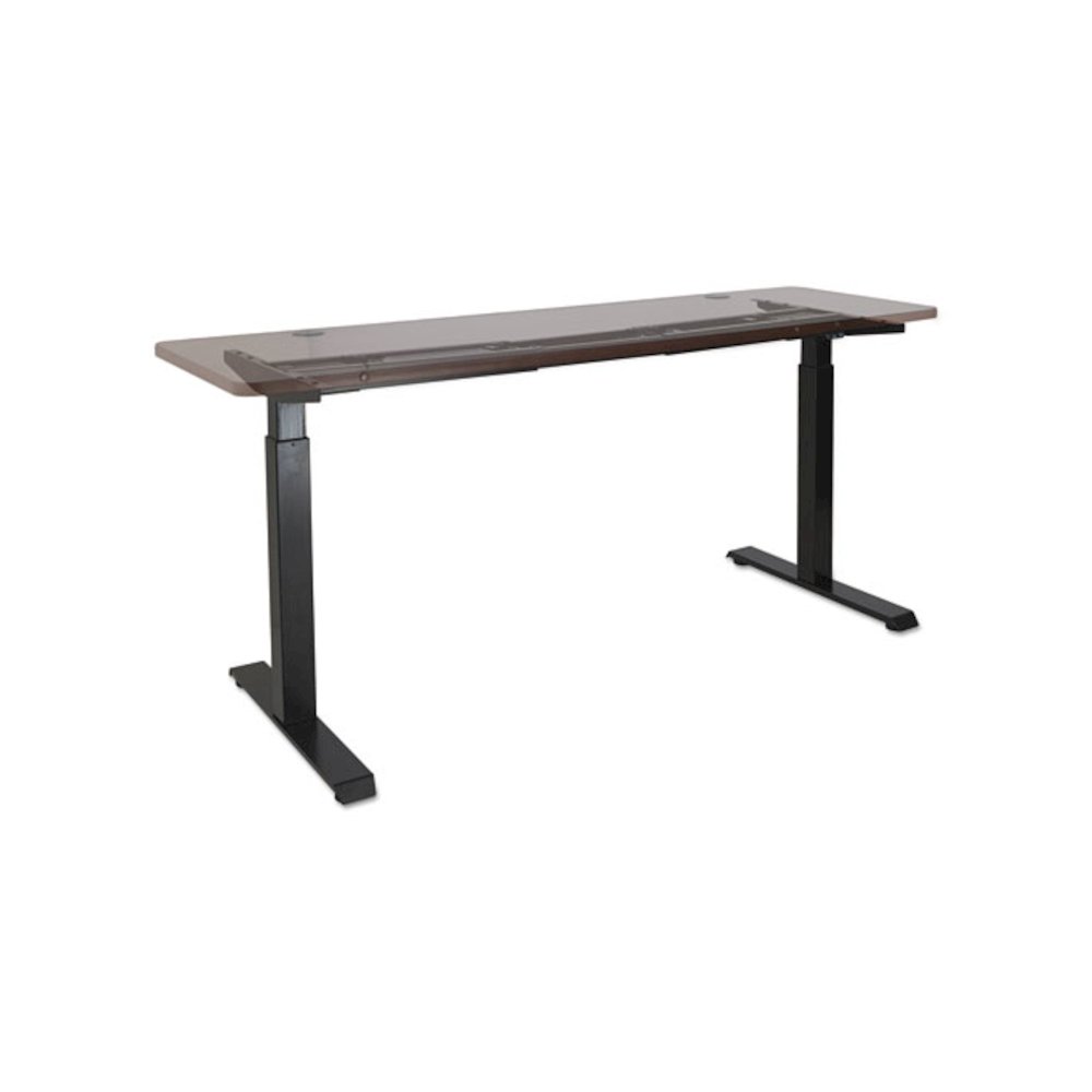 Alera AdaptivErgo Sit-Stand Two-Stage Electric Height-Adjustable Table Base, 48.06" x 24.35" x 27.5" to 47.2", Black. Picture 2