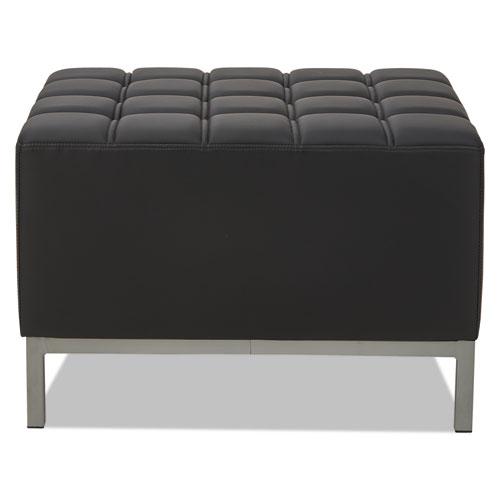 Alera QUB Series Ottoman, 26.38" x 21.5" x 17.5", Black. Picture 2