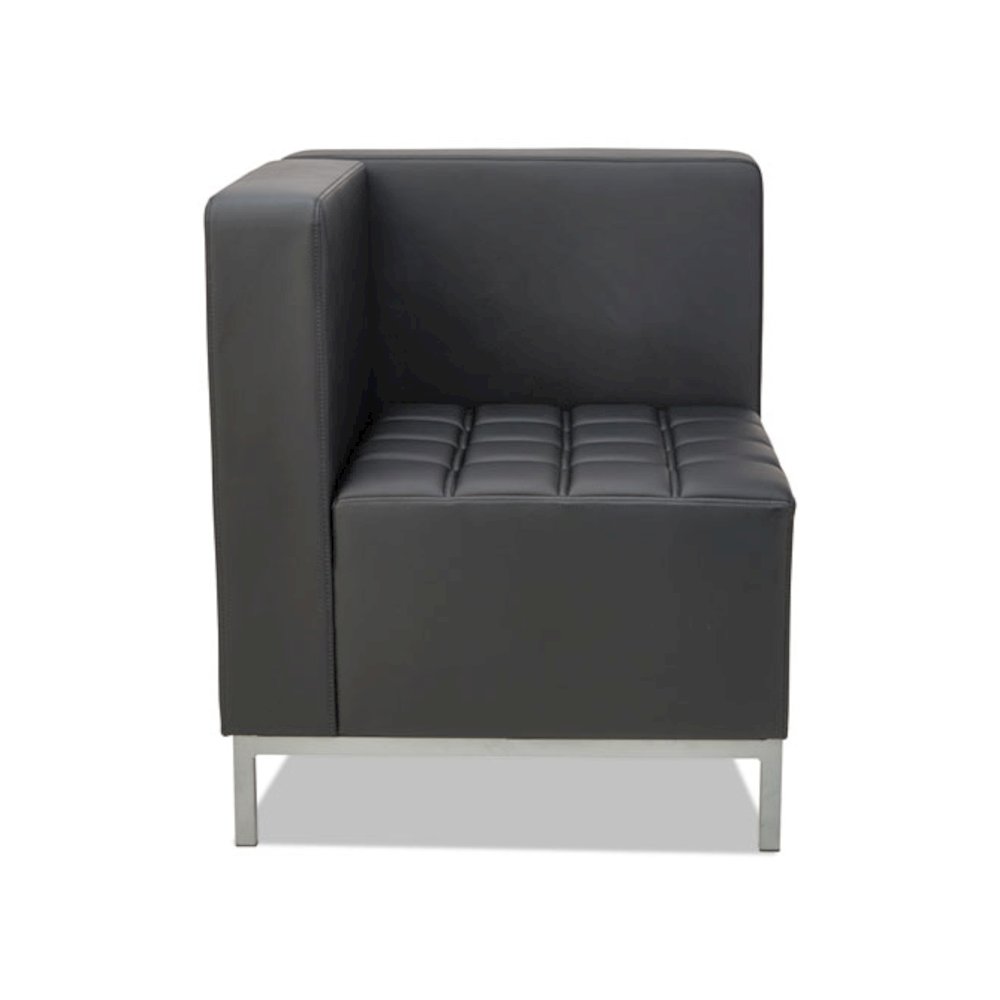 Alera QUB Series Corner Sectional, 26.38" x 26.38" x 30.5", Black. Picture 2