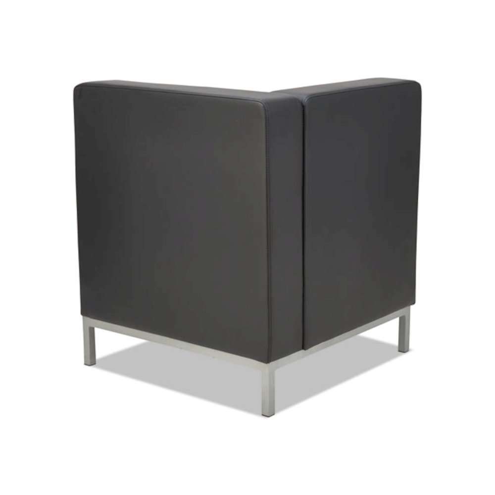 Alera QUB Series Corner Sectional, 26.38" x 26.38" x 30.5", Black. Picture 5