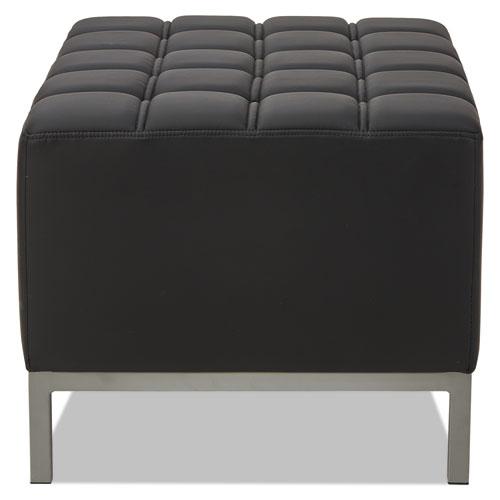 Alera QUB Series Ottoman, 26.38" x 21.5" x 17.5", Black. Picture 4