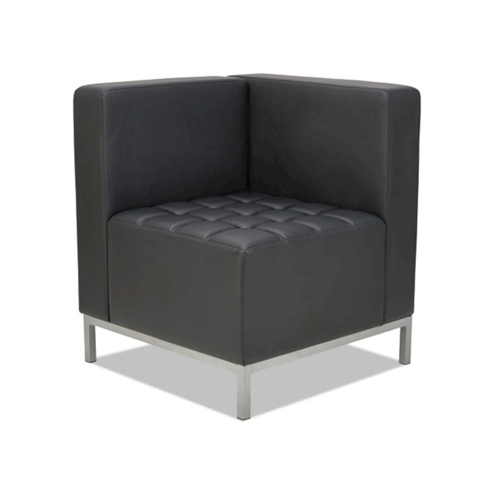 Alera QUB Series Corner Sectional, 26.38" x 26.38" x 30.5", Black. Picture 1