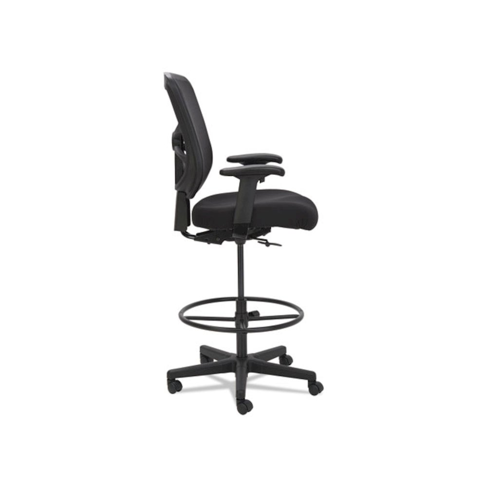 Alera Elusion Series Mesh Stool, Supports Up to 275 lb, 22.6" to 31.6" Seat Height, Black. Picture 3