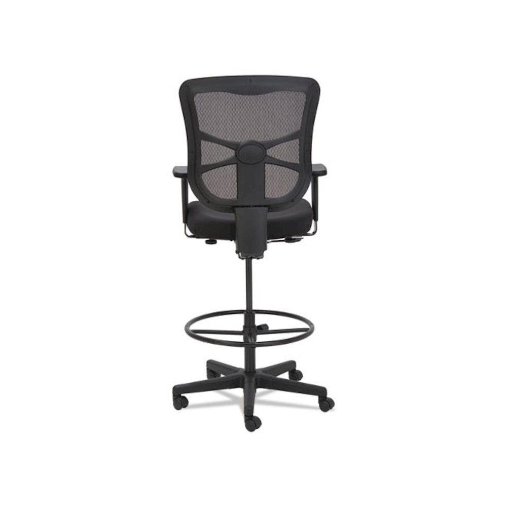 Alera Elusion Series Mesh Stool, Supports Up to 275 lb, 22.6" to 31.6" Seat Height, Black. Picture 4
