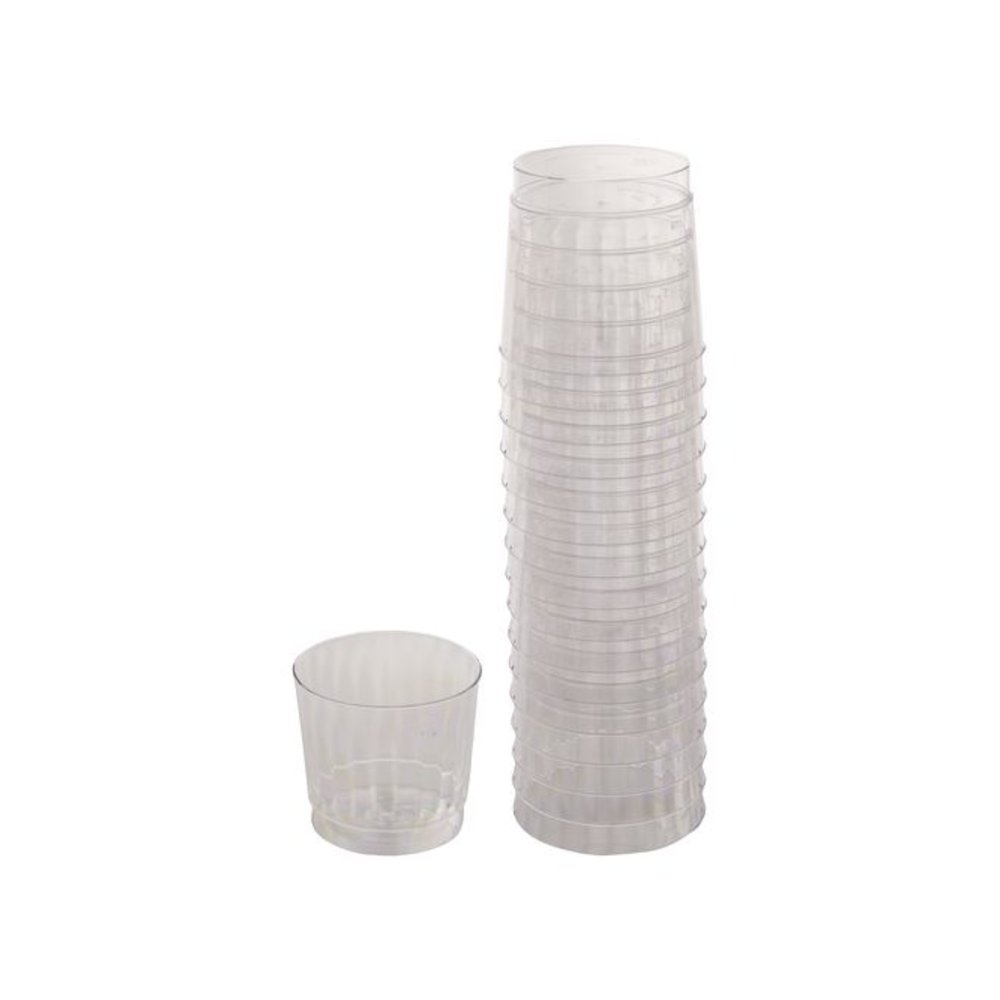 Classicware Tumblers, Rocks Glass, 9 oz, Plastic, Clear, 16/Bag, 15 Bag/Carton. Picture 1