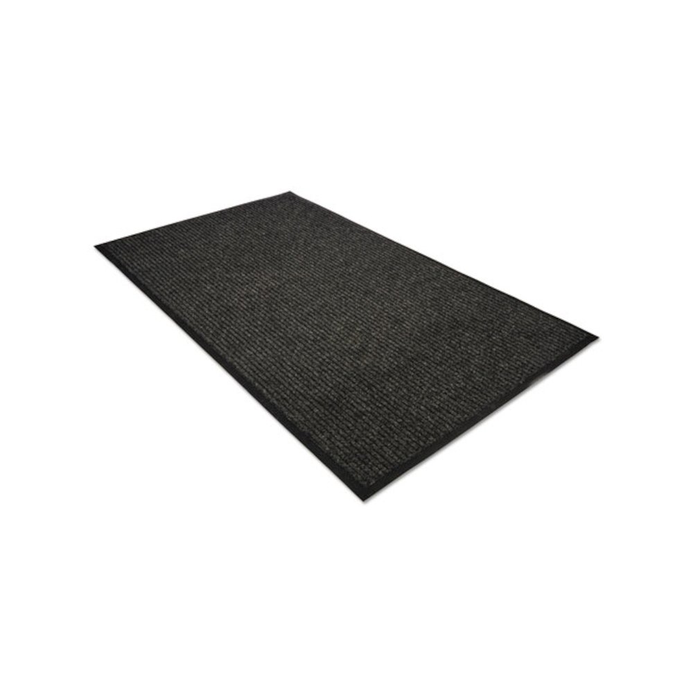 Golden Series Dual Rib Indoor Wiper Mats, Rectangular, Brown Carpeted Surface, 36" x 60". Picture 1
