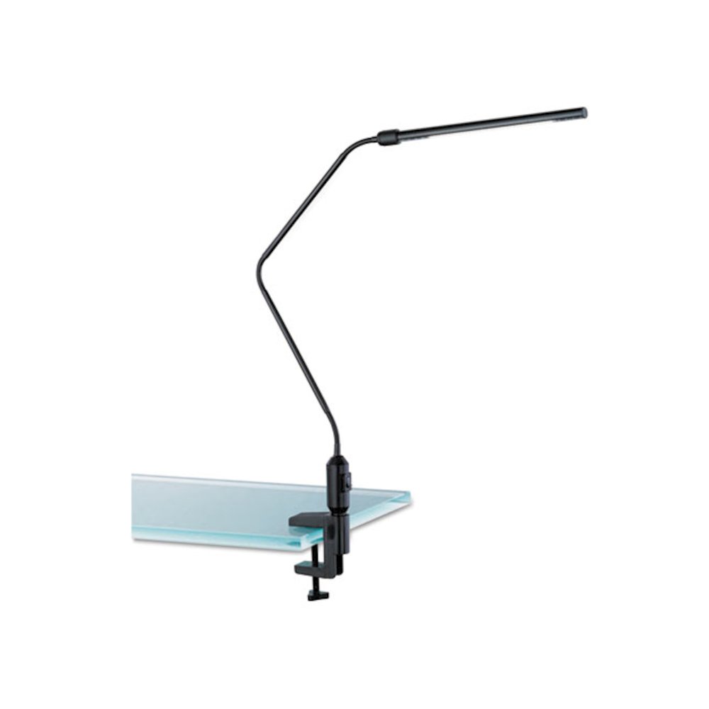 LED Desk Lamp With Interchangeable Base Or Clamp, 5.13w x 21.75d x 21.75h, Black. Picture 3