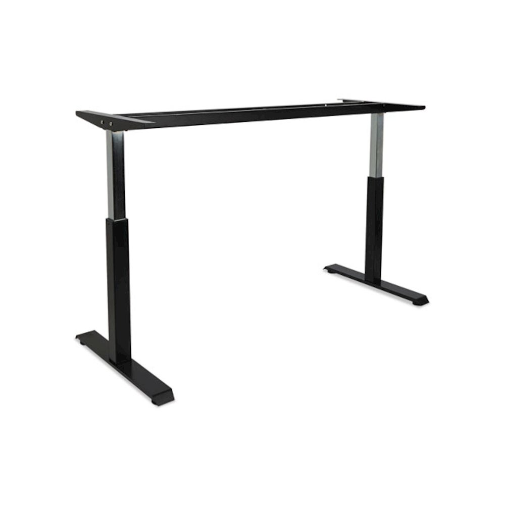 Alera AdaptivErgo Sit-Stand Pneumatic Height-Adjustable Table Base, 59.06" x 28.35" x 26.18" to 39.57", Black. Picture 4