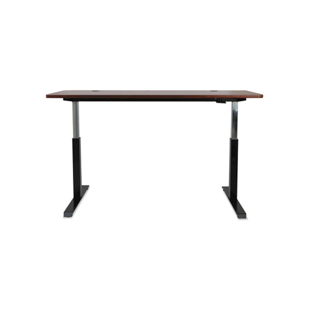 Alera AdaptivErgo Sit-Stand Pneumatic Height-Adjustable Table Base, 59.06" x 28.35" x 26.18" to 39.57", Black. Picture 10