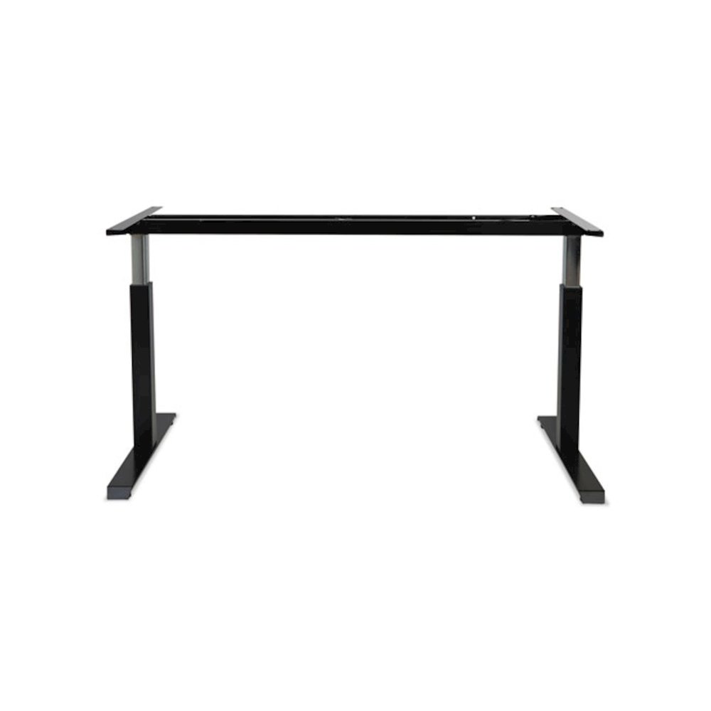 Alera AdaptivErgo Sit-Stand Pneumatic Height-Adjustable Table Base, 59.06" x 28.35" x 26.18" to 39.57", Black. Picture 8