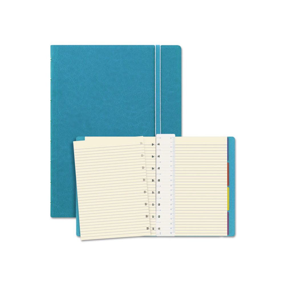 Notebook, 1-Subject, Medium/College Rule, Aqua Cover, (112) 8.25 x 5.81 Sheets. Picture 1
