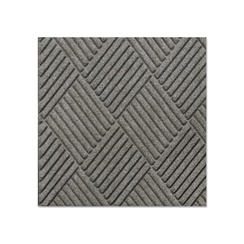 Super-Soaker Diamond Wiper/Scraper Mat, Rectangular, Slate Green Carpeted Surface, 36" x 10 ft. Picture 2