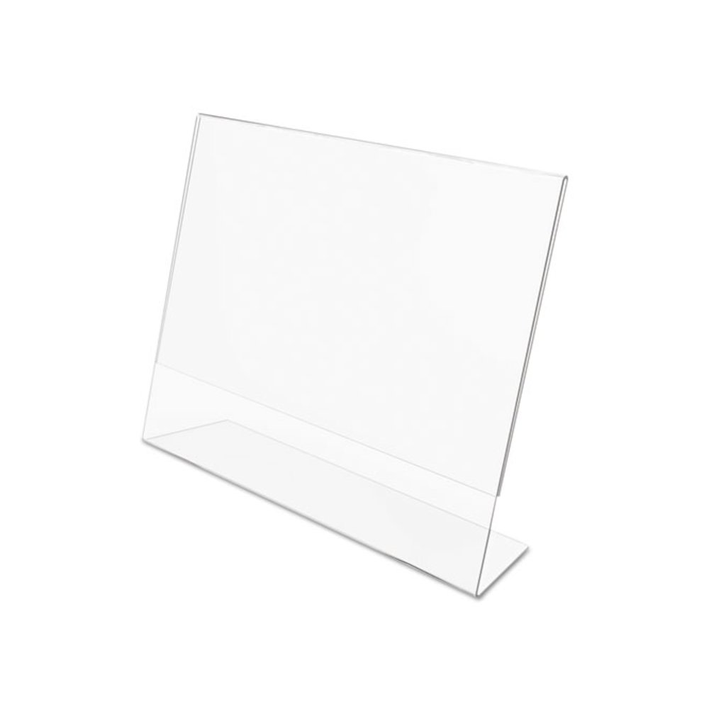 Classic Image Slanted Sign Holder, Landscaped, 11 x 8.5 Insert, Clear. Picture 6