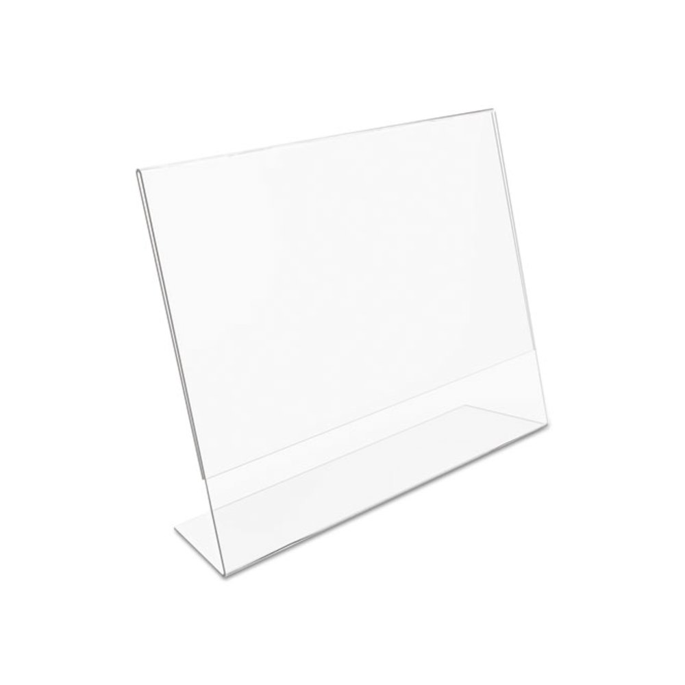 Classic Image Slanted Sign Holder, Landscaped, 11 x 8.5 Insert, Clear. Picture 7