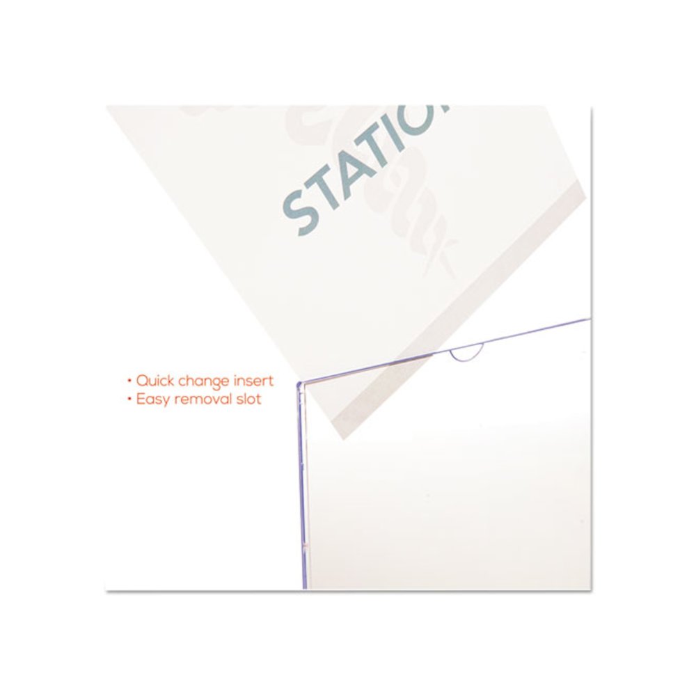 Superior Image Cubicle Sign Holder, 8.5 x 11 Insert, Clear. Picture 9