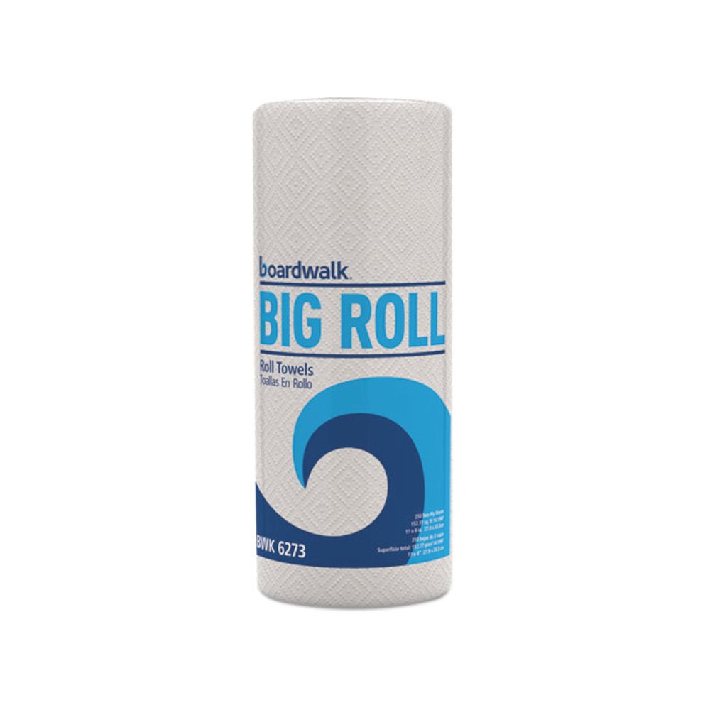 Kitchen Roll Towel, 2-Ply, 11 x 8.5, White, 250/Roll, 12 Rolls/Carton. Picture 1