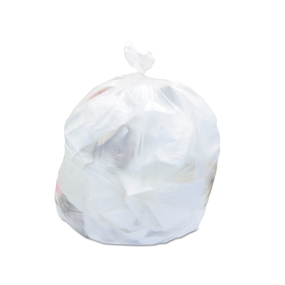 High-Density Waste Can Liners, 16 gal, 6 mic, 24" x 31", Natural, 50 Bags/Roll, 20 Rolls/Carton. Picture 1