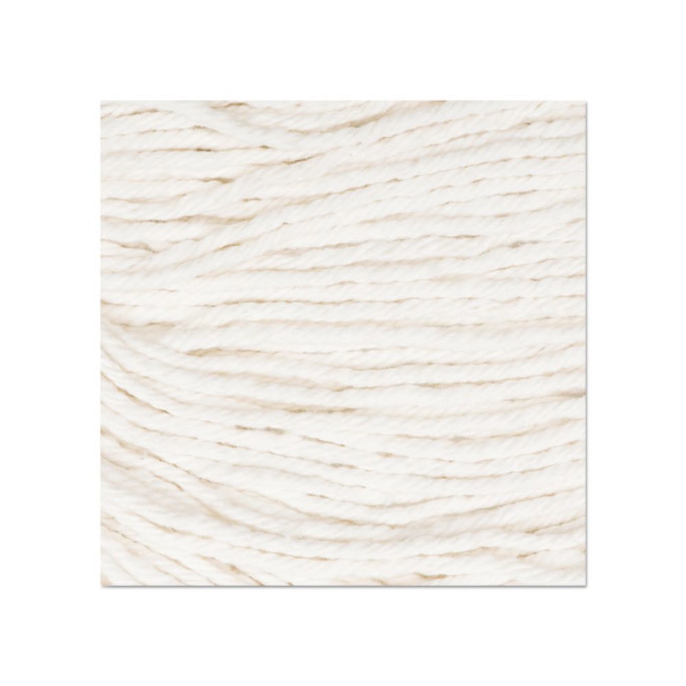 Super Loop Wet Mop Head, Cotton/Synthetic Fiber, 5" Headband, Medium Size, White, 12/Carton. Picture 2