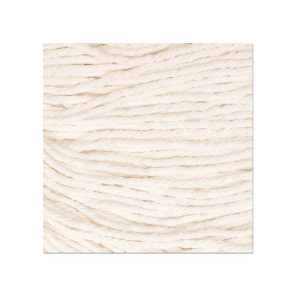 Super Loop Wet Mop Head, Cotton/Synthetic Fiber, 5" Headband, Medium Size, White. Picture 5