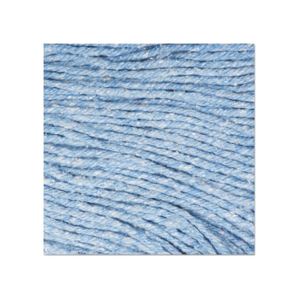 Super Loop Wet Mop Head, Cotton/Synthetic Fiber, 5" Headband, Large Size, Blue. Picture 9
