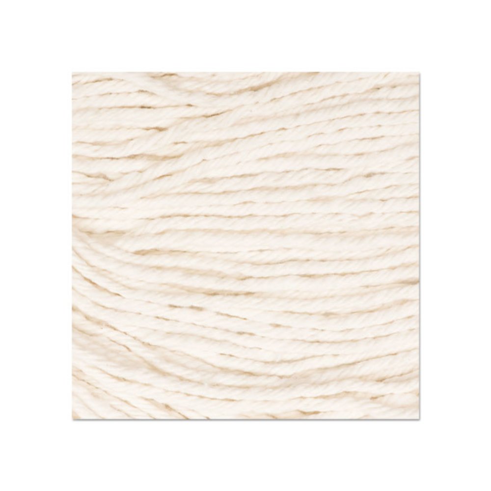 Super Loop Wet Mop Head, Cotton/Synthetic Fiber, 5" Headband, Large Size, White, 12/Carton. Picture 2