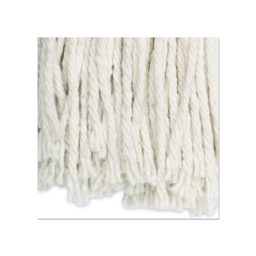 Cut-End Wet Mop Head, Cotton, White, #20, 12/Carton. Picture 9