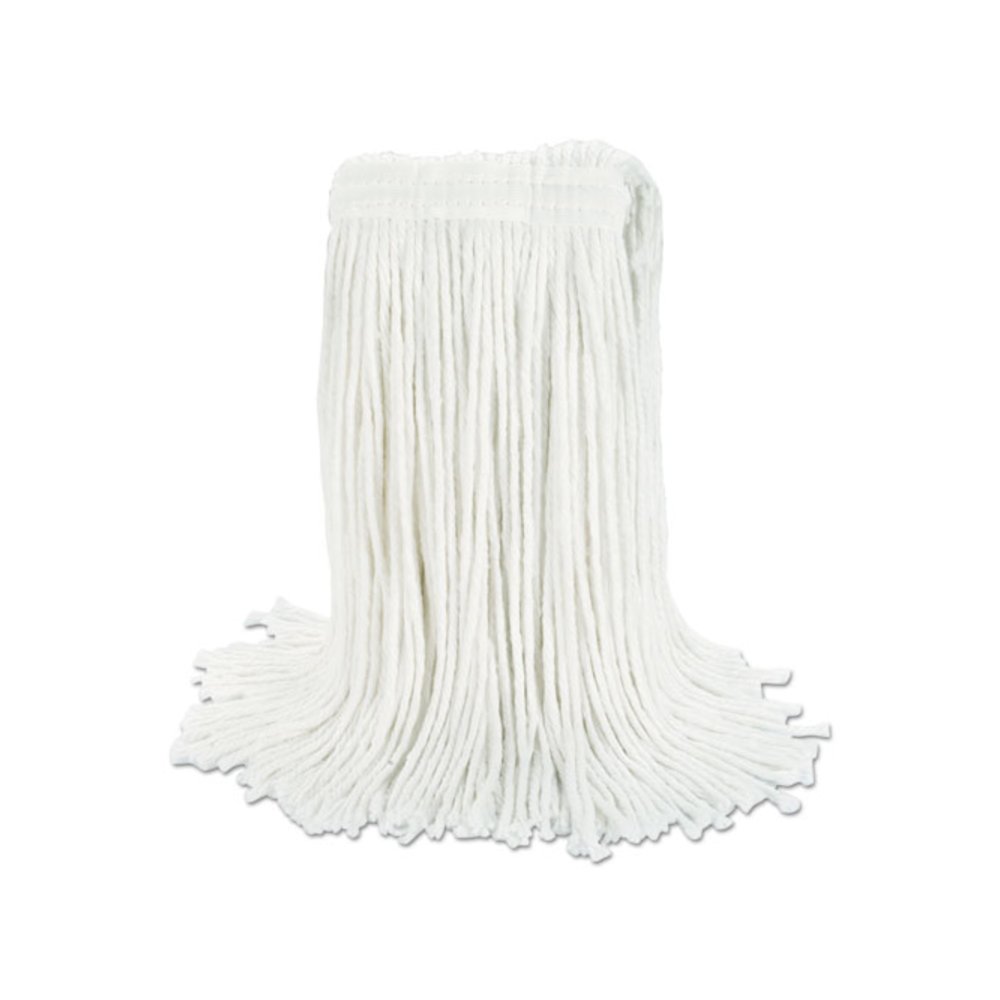 Cut-End Wet Mop Head, Rayon, #20, White, 12/Carton. Picture 7