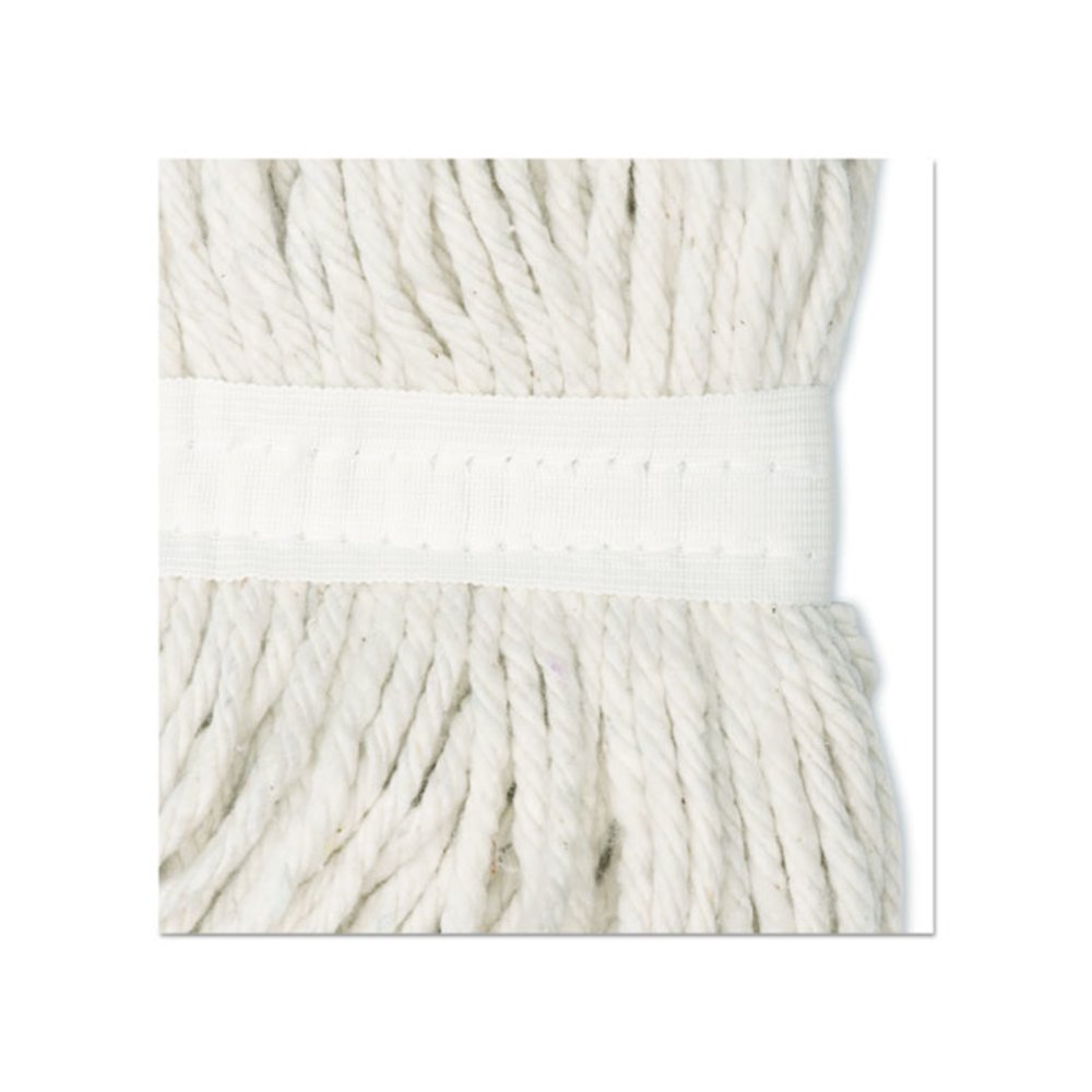 Cut-End Wet Mop Head, Rayon, #24, White. Picture 7