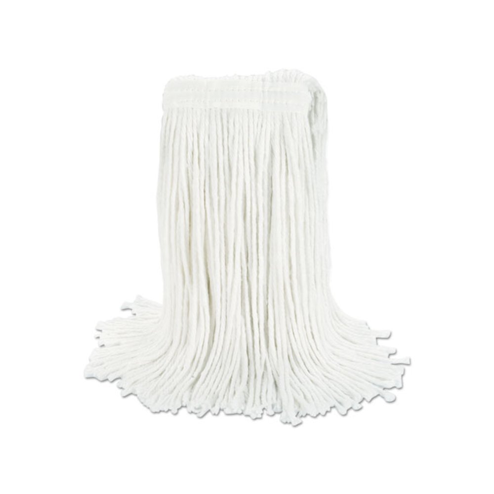 Cut-End Wet Mop Head, Rayon, #24, White. Picture 5