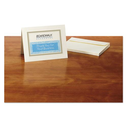 Note Cards with Matching Envelopes, Inkjet, 80 lb, 4.25 x 5.5, Embossed Matte Ivory, 60 Cards, 2 Cards/Sheet, 30 Sheets/Pack. Picture 2