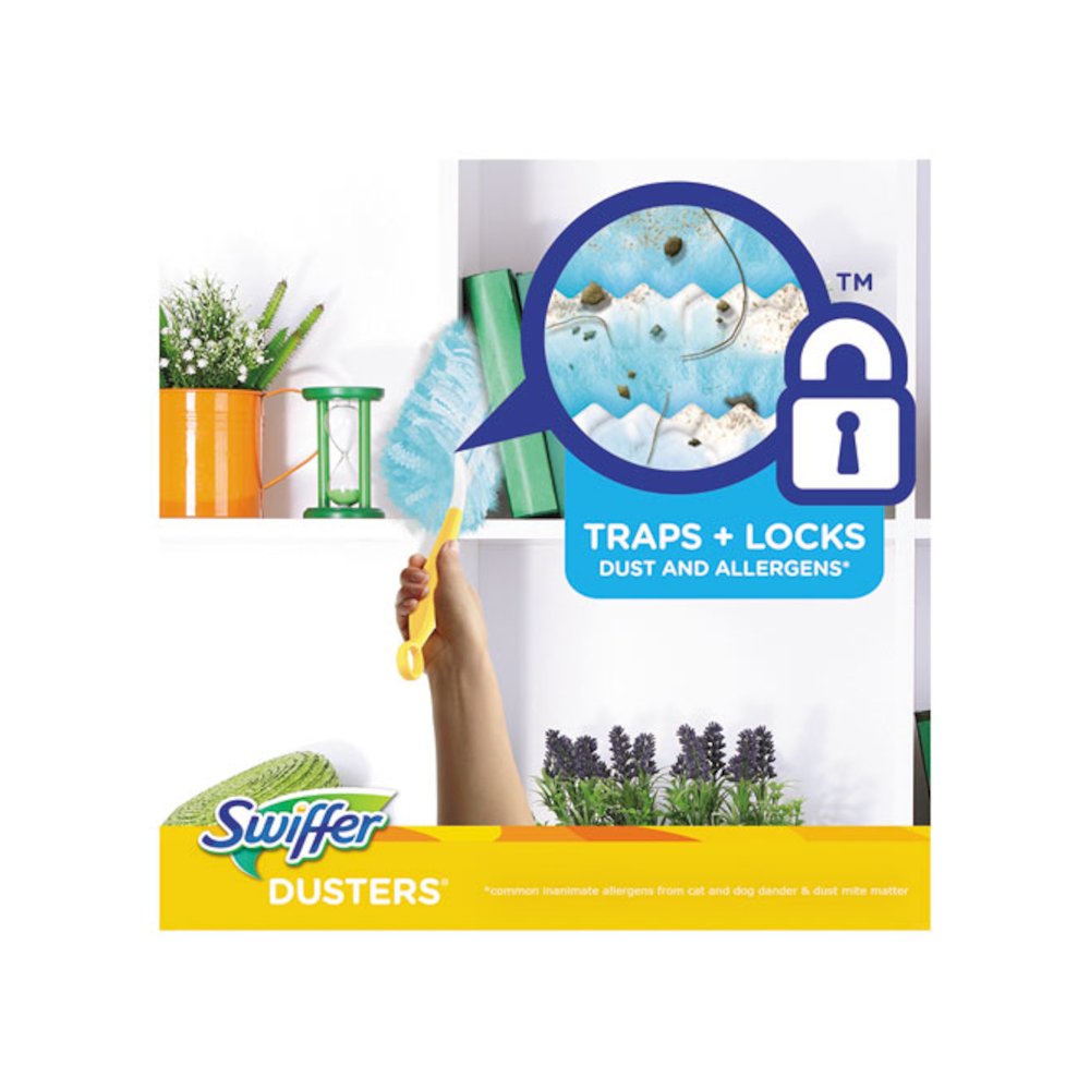 Dusters Refill, Dust Lock Fiber, Unscented, Light Blue, 10/Box, 4 Box/Carton. Picture 6