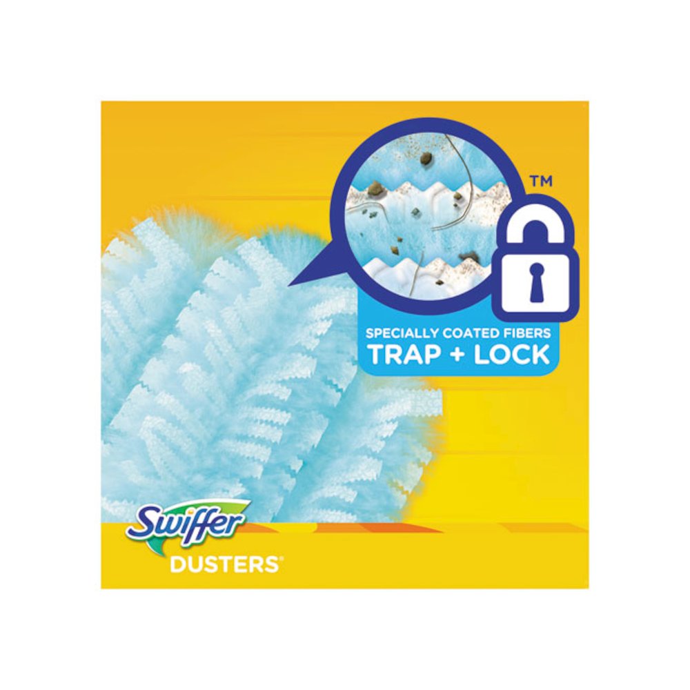 Dusters Refill, Dust Lock Fiber, Unscented, Light Blue, 10/Box, 4 Box/Carton. Picture 3
