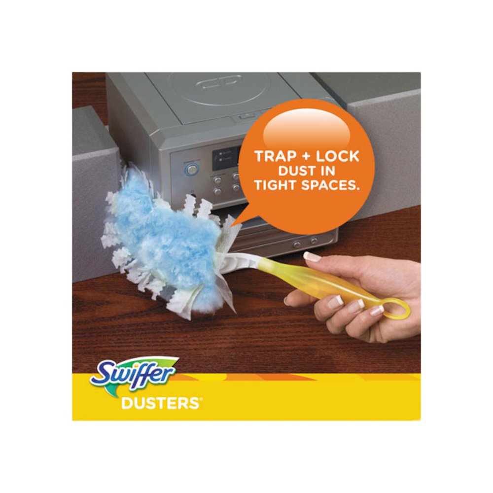 Dusters Refill, DustLock Fiber, Lavender Vanilla Scent, Light Blue, 10/Box, 4 Boxes/Carton. Picture 2