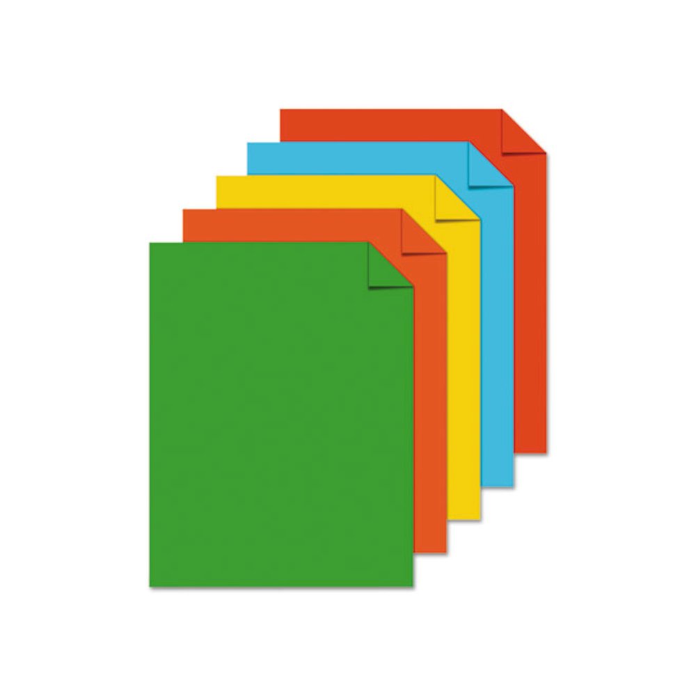 Color Cardstock -"Eco" Assortment, 65 lb Cover Weight, 8.5 x 11, Assorted, 250/Pack. Picture 2