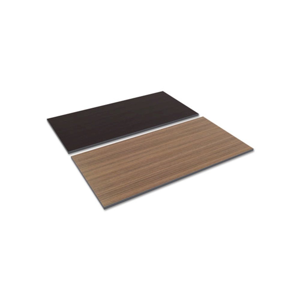 Reversible Laminate Table Top, Rectangular, 59.38w x 29.5d, Espresso/Walnut. Picture 1