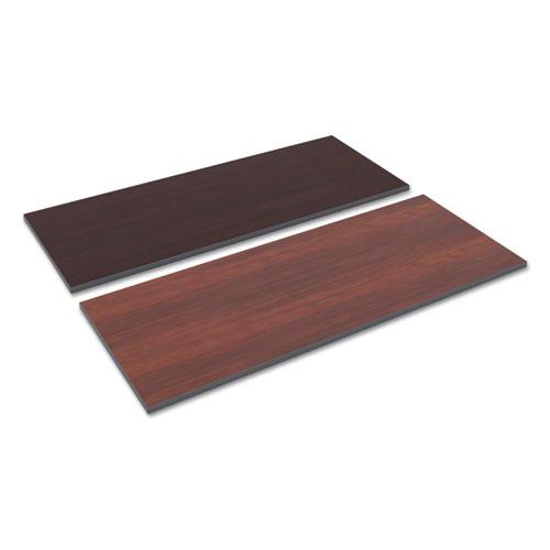 Reversible Laminate Table Top, Rectangular, 59.5w x 23.63,Medium Cherry/Mahogany. Picture 1